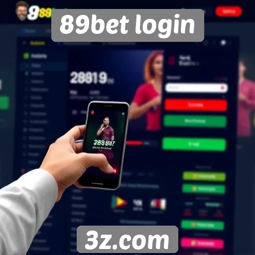 Experiência do usuário no site 89bet login